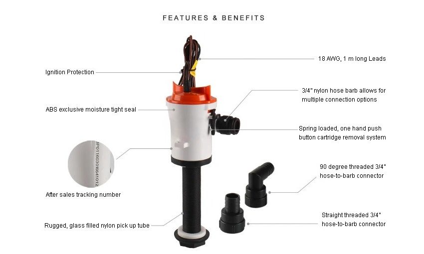 Seaflo 12v Dc 350Gph  Fish Tan - Fishing Boat Bilge Pump review and price