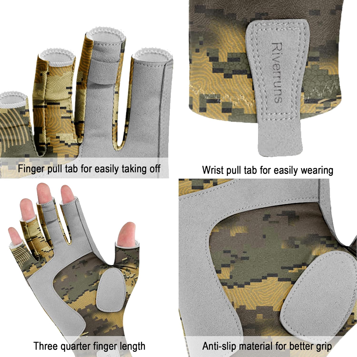 Aventik UPF50+ Fingerless Fish - Fishing Boat Cover review and price